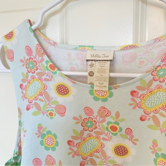 Matilda Jane Size 14 Caught In A Breeze Tunic Tank Top Shirt Hello Lovely - Picture 6 of 7